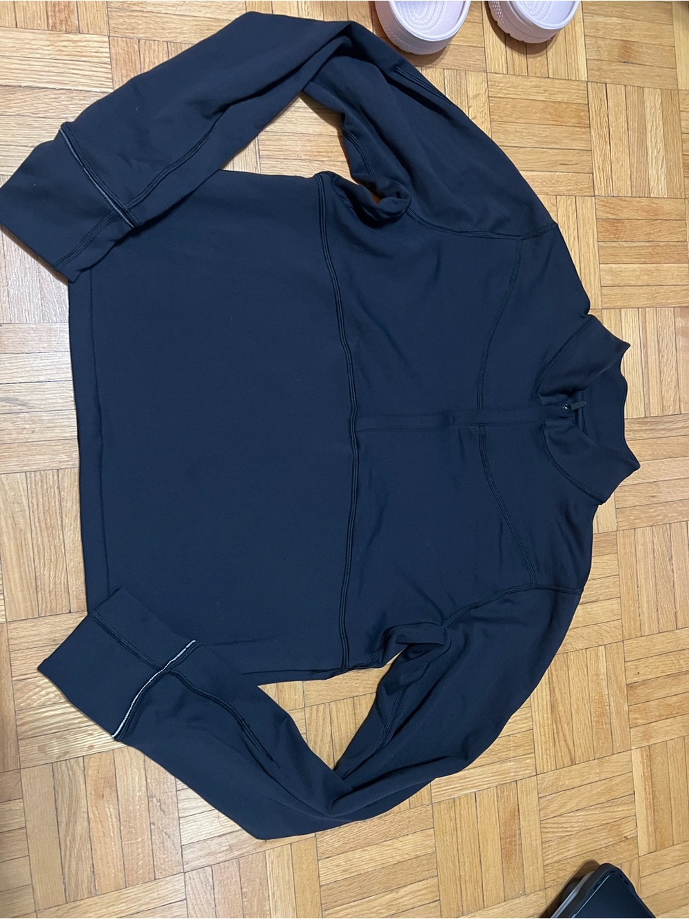 Lululemon Rulu Running Cropped 1/2 Zip - Picture 7 of 10